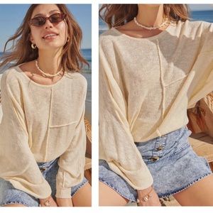 Promesa Body and Soul Cream Dolman Sleeve Sweater